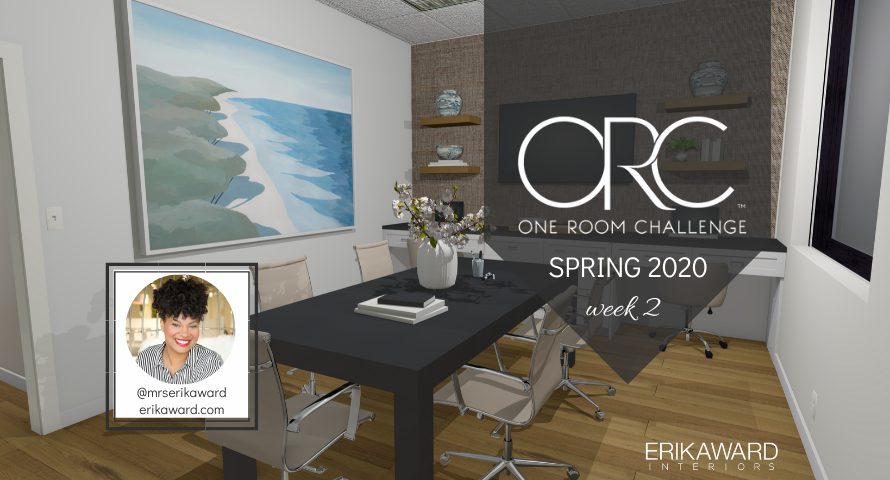 ONE ROOM CHALLENGE SPRING 2020 WEEK 2 - THE INSPIRATION AND SPACE PLAN -  Erika Ward Interiors Atlanta: Interior Design, Interior Decorating, Design  Advice
