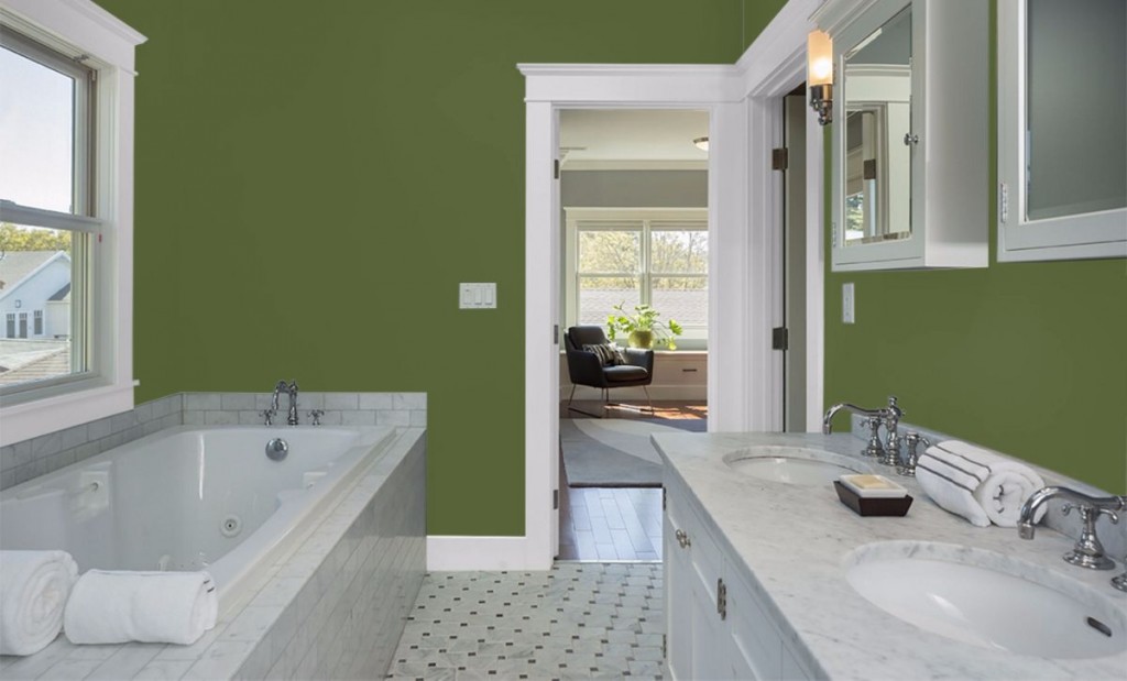 Organic Green Bathroom