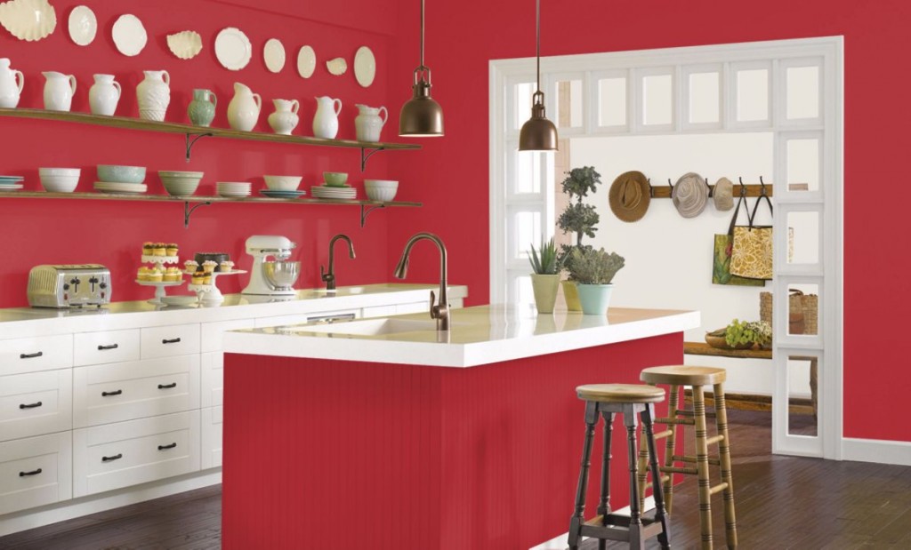 Positive Red_SherwinWilliams_Kitchen