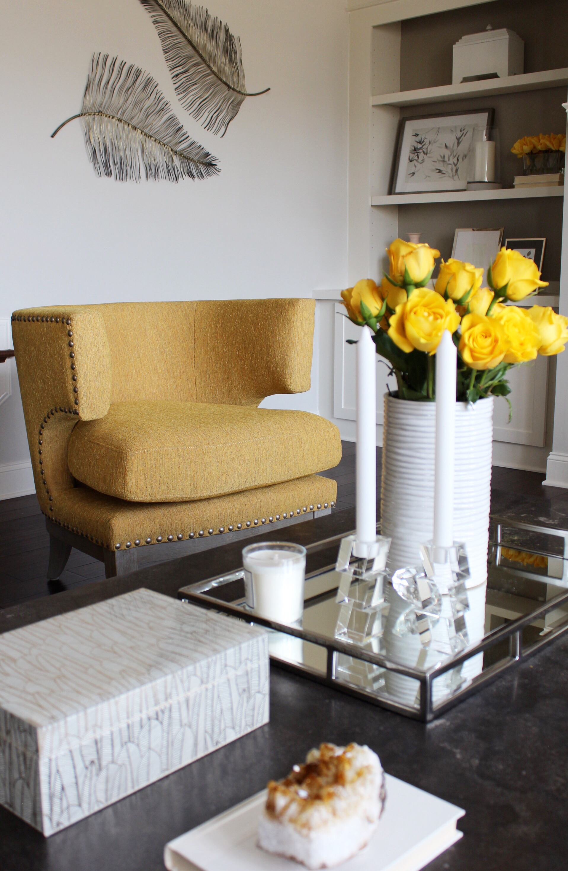 Coffee table styling by Erika Ward Interiors 