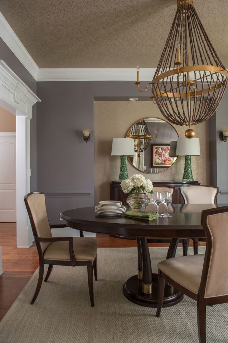 Dining room before and after by Erika Ward Interiors
