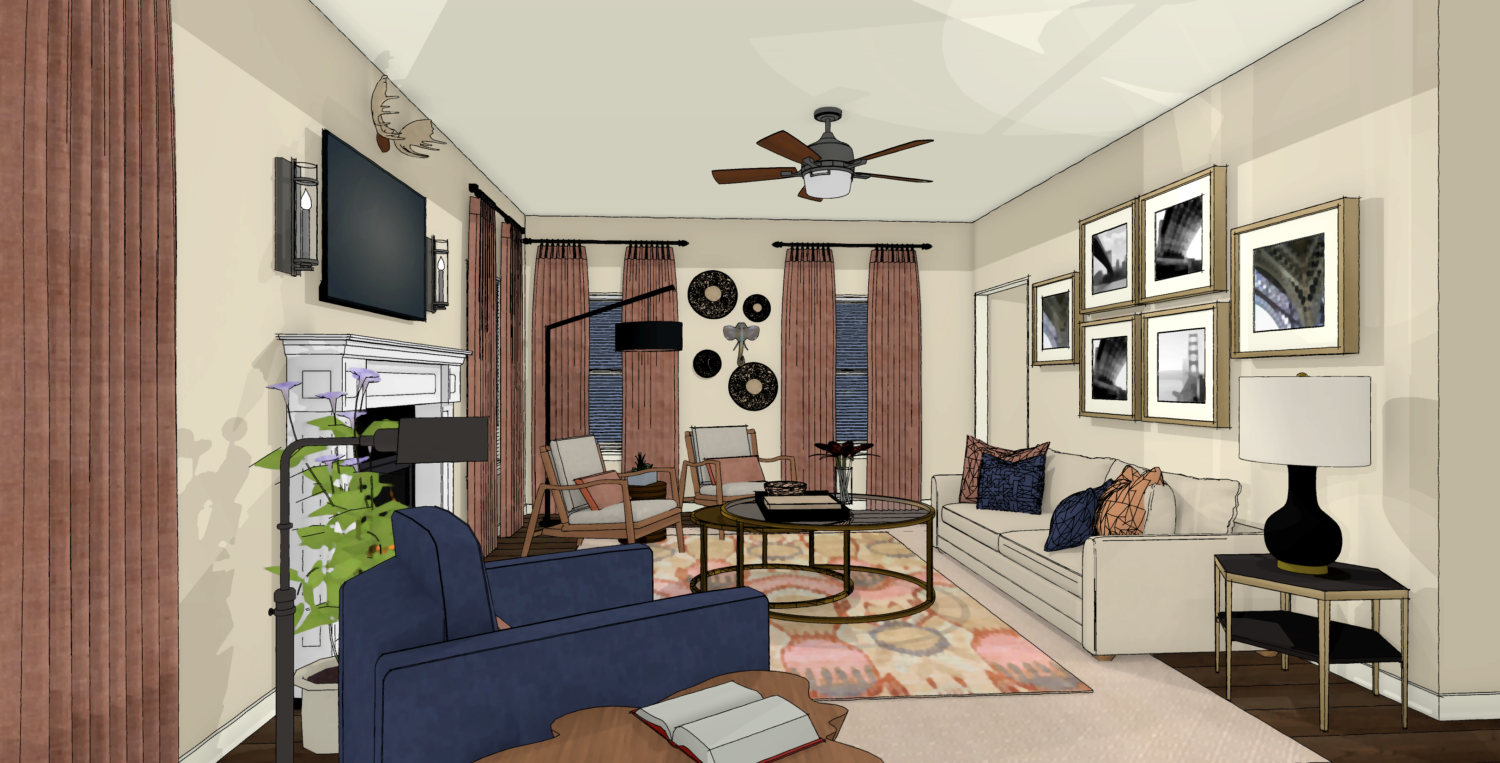 Eclectic Family Room | Erika Ward Interiors Atlanta: Interior Design ...