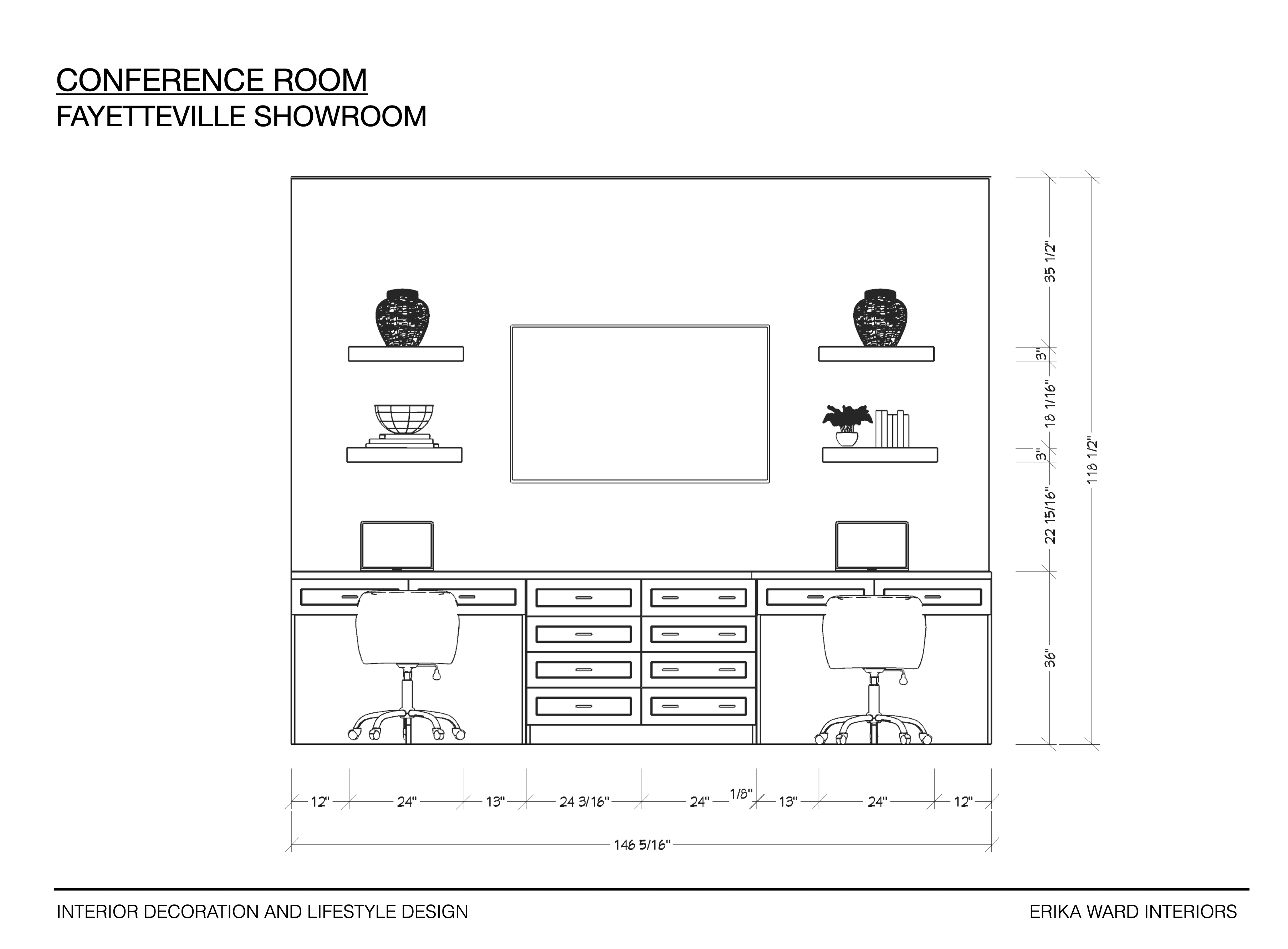 ErikaWardInteriorsConferenceRoomDrawingOneRoomChallenge Erika